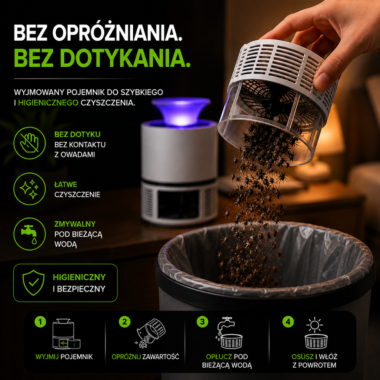 przeciwkomarowy stopień polerowania
