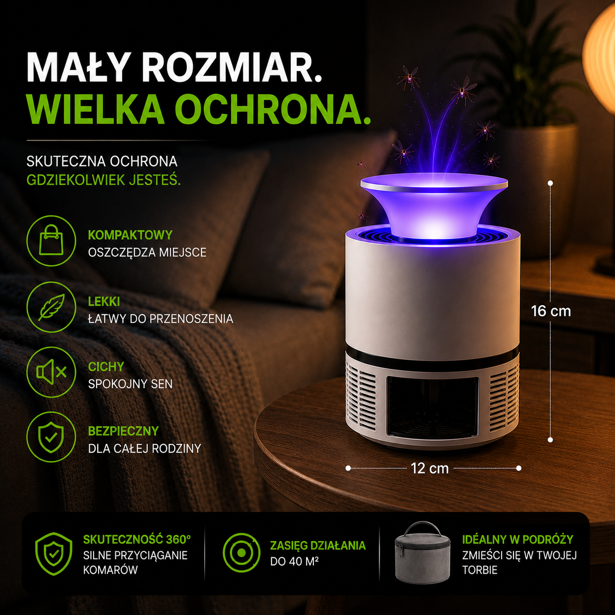 przeciwkomarowy stopień polerowania